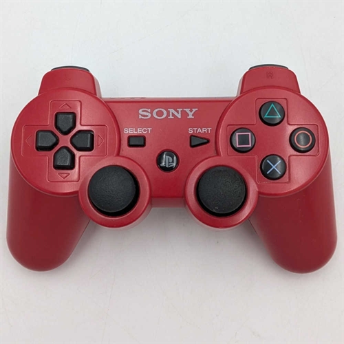 PS3 Dualshock 3 Sixaxis Controller - Deep Red - PS3 Tilbehør (B Grade) (Genbrug)